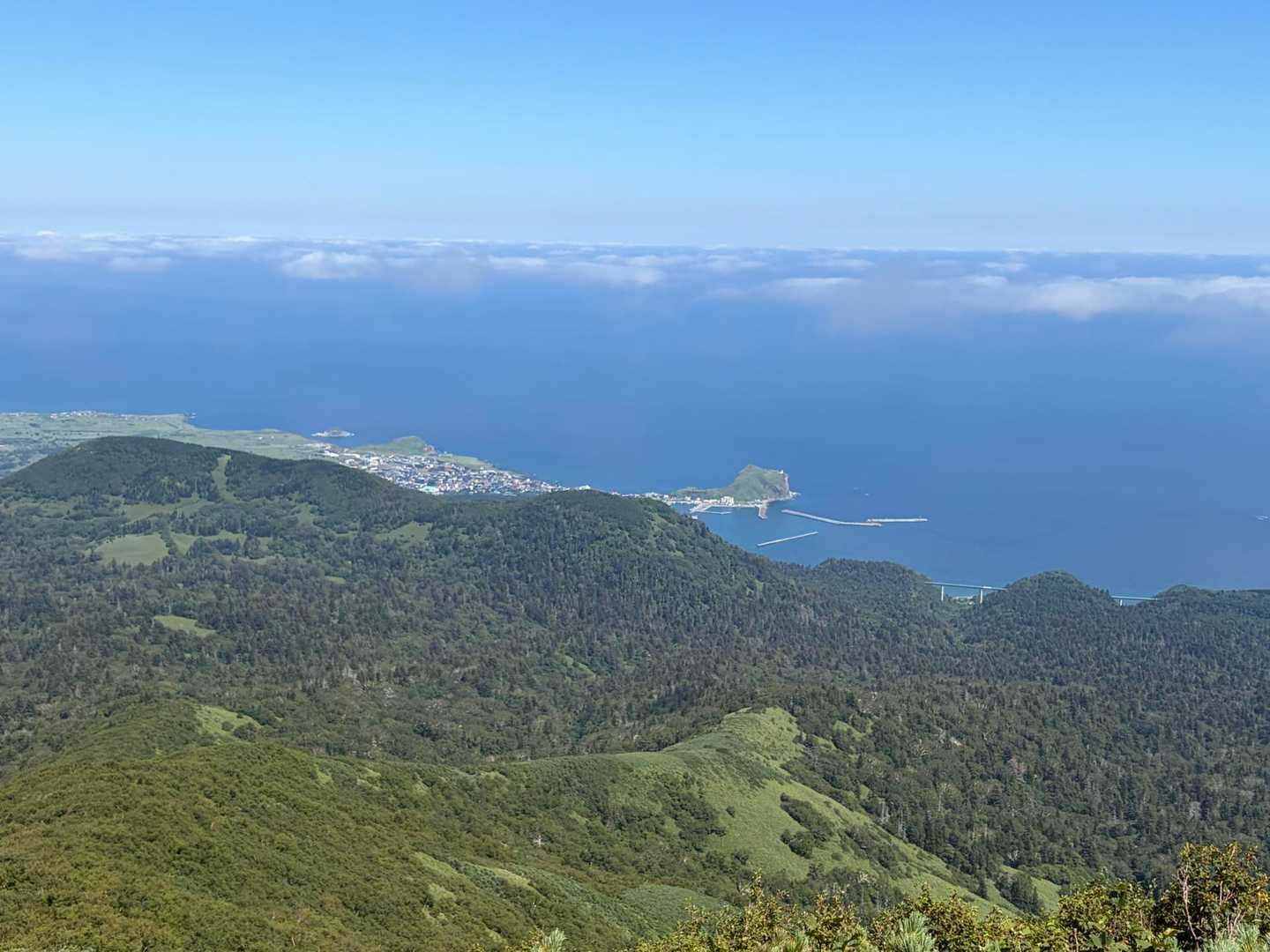 利尻北麓野営場登山口 往復コースの写真