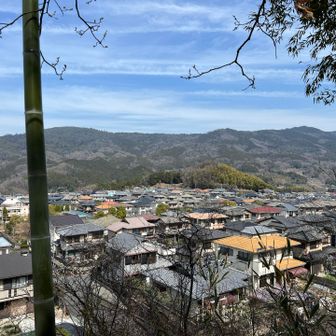三輪山から巻向山へ続く稜線
