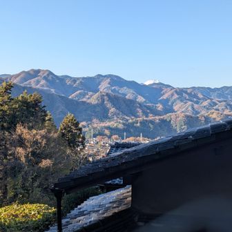 根本山山頂からのちょこっと富士山。