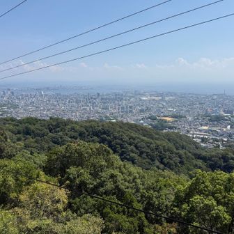 神戸市街と神戸港
暑い💦😵