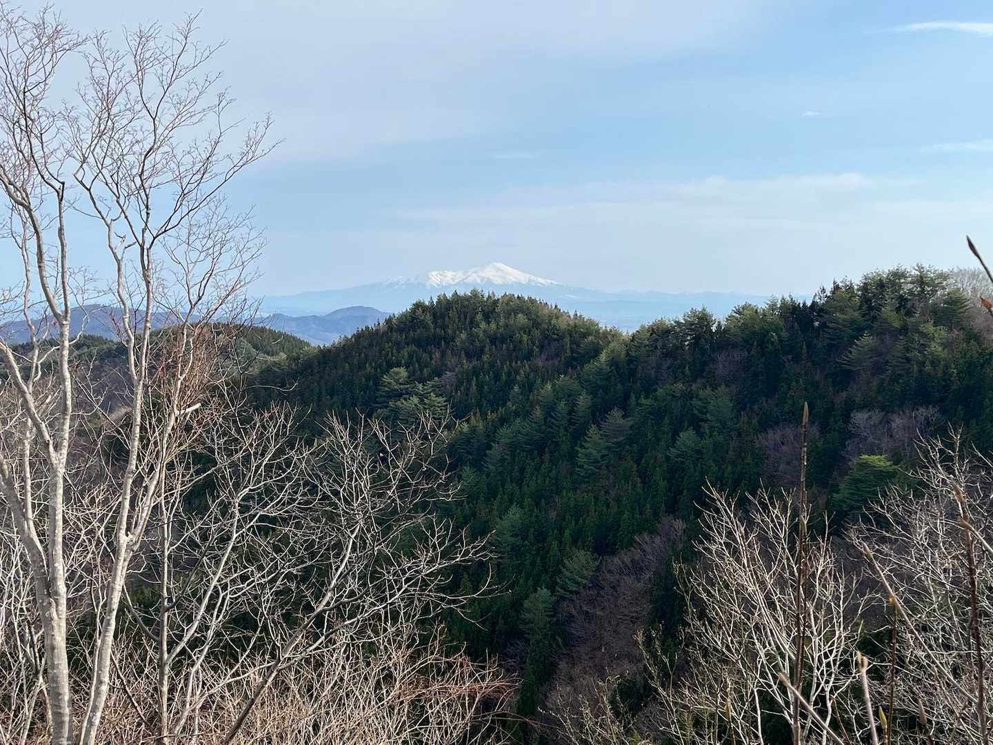 午後から雨予報で期待してませんでしたが
鳥海山がクッキリ