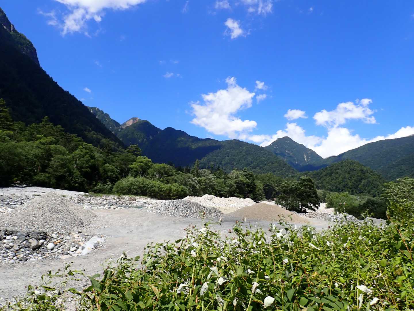 上高地バス停-河童橋-小梨平-槍見河原-赤沢岩小屋-天狗池 往復コースの写真