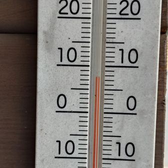 公園管理棟の気温8℃