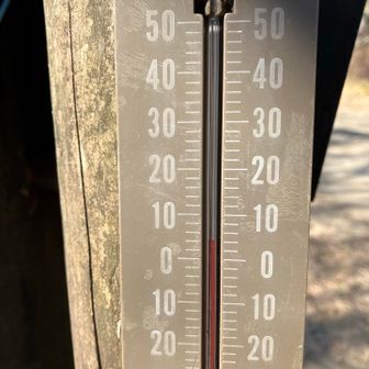 気温は４°くらいだけど、全然寒く感じない