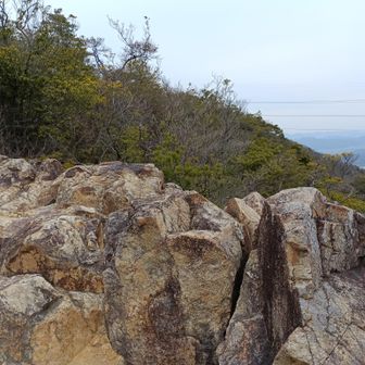 この岩岩で、
何組か休憩してました。