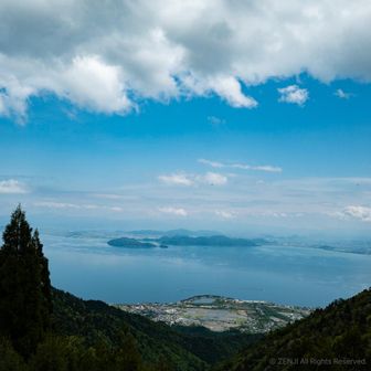 北比良峠からの眺望。