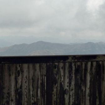 山頂の東屋で☕タイム