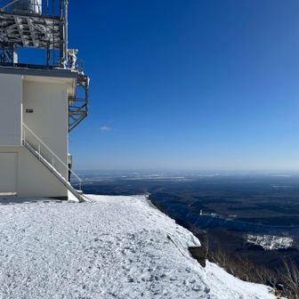 山頂でまったり、休憩タイム