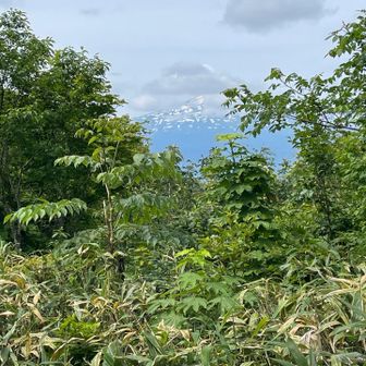 ちょっと寄り道すると鳥海山が見えます