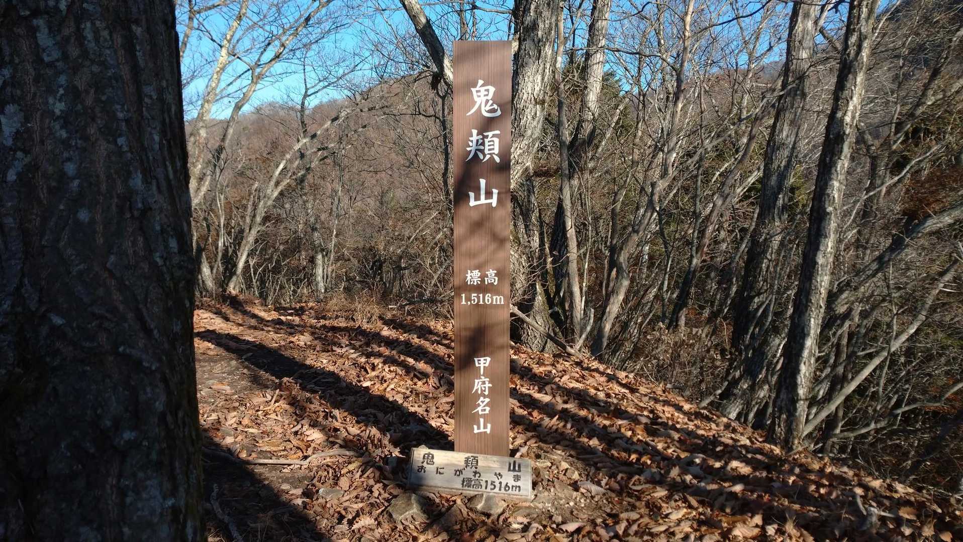急登をクリアして、鬼頬山(おにがわやま)ゲット👍