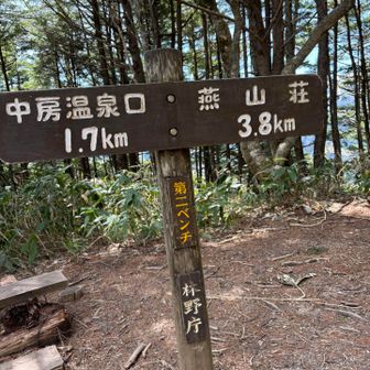 第二ベンチに到着