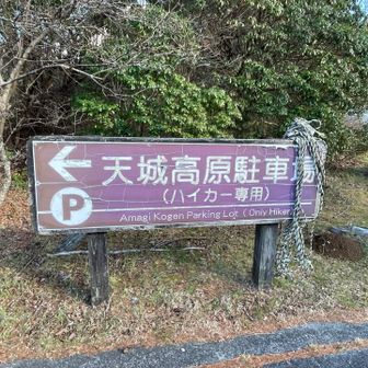 天城高原駐車場🅿️ハイカー専用
Google Mapで調べて辿り着きました