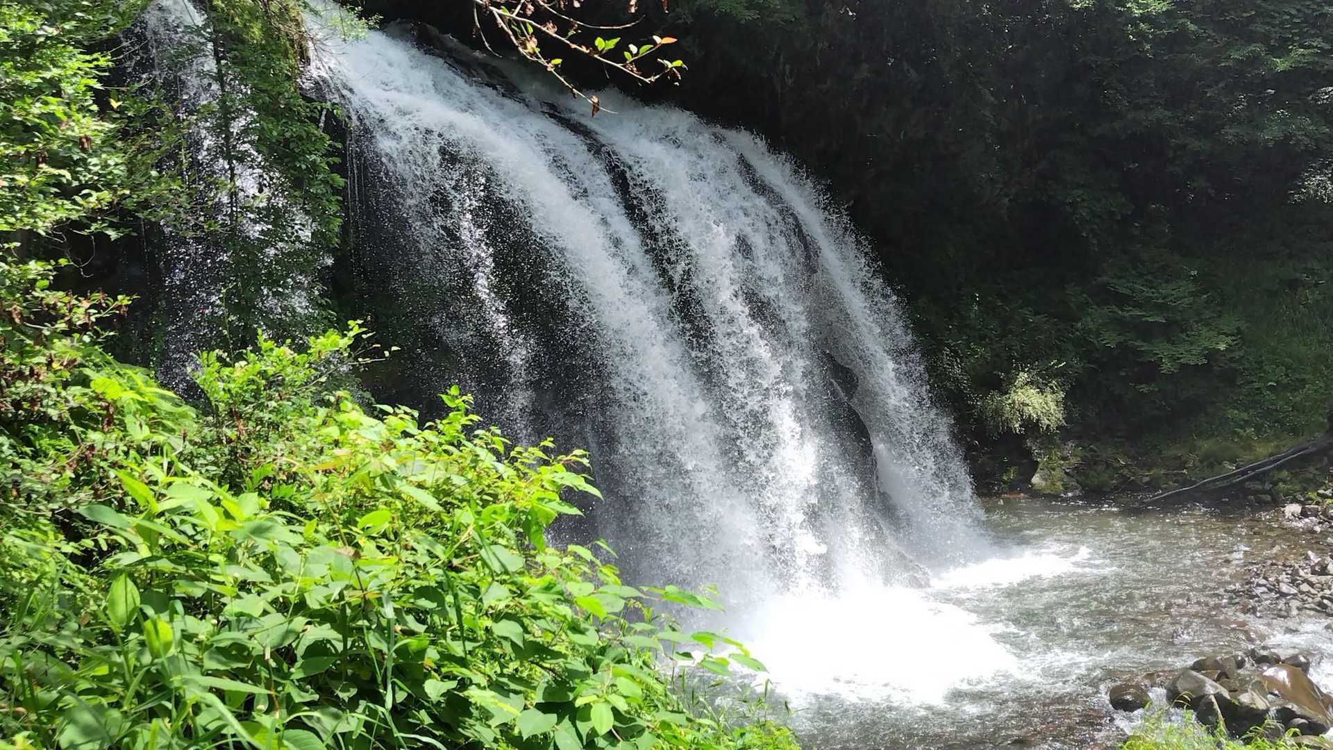 凄い水量😍迫力ありました！

この後の駅までの道路歩きがつまらなかったけど、駅〜駅の縦走、無事に歩ききれました🙌