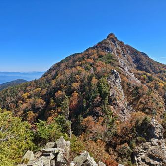 鋸岳見納め