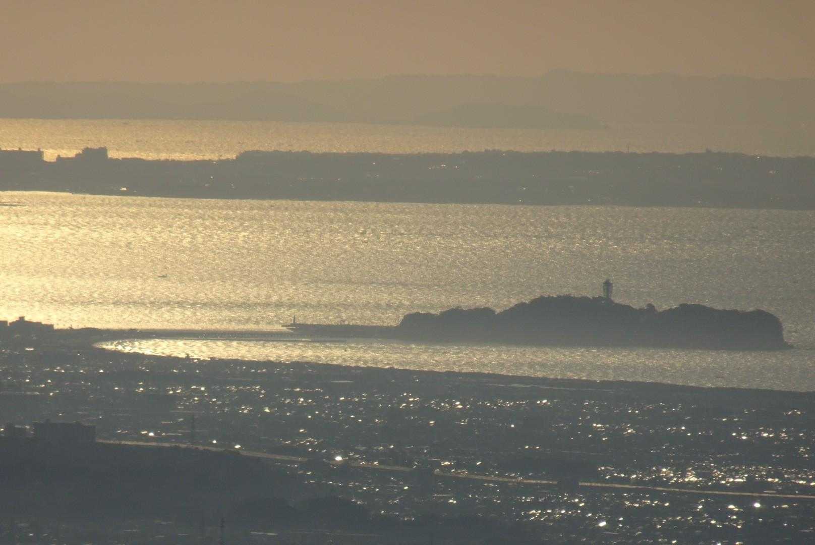 江の島。今日は湘南国際マラソン。