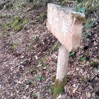 狭い道の途中、山伏峠