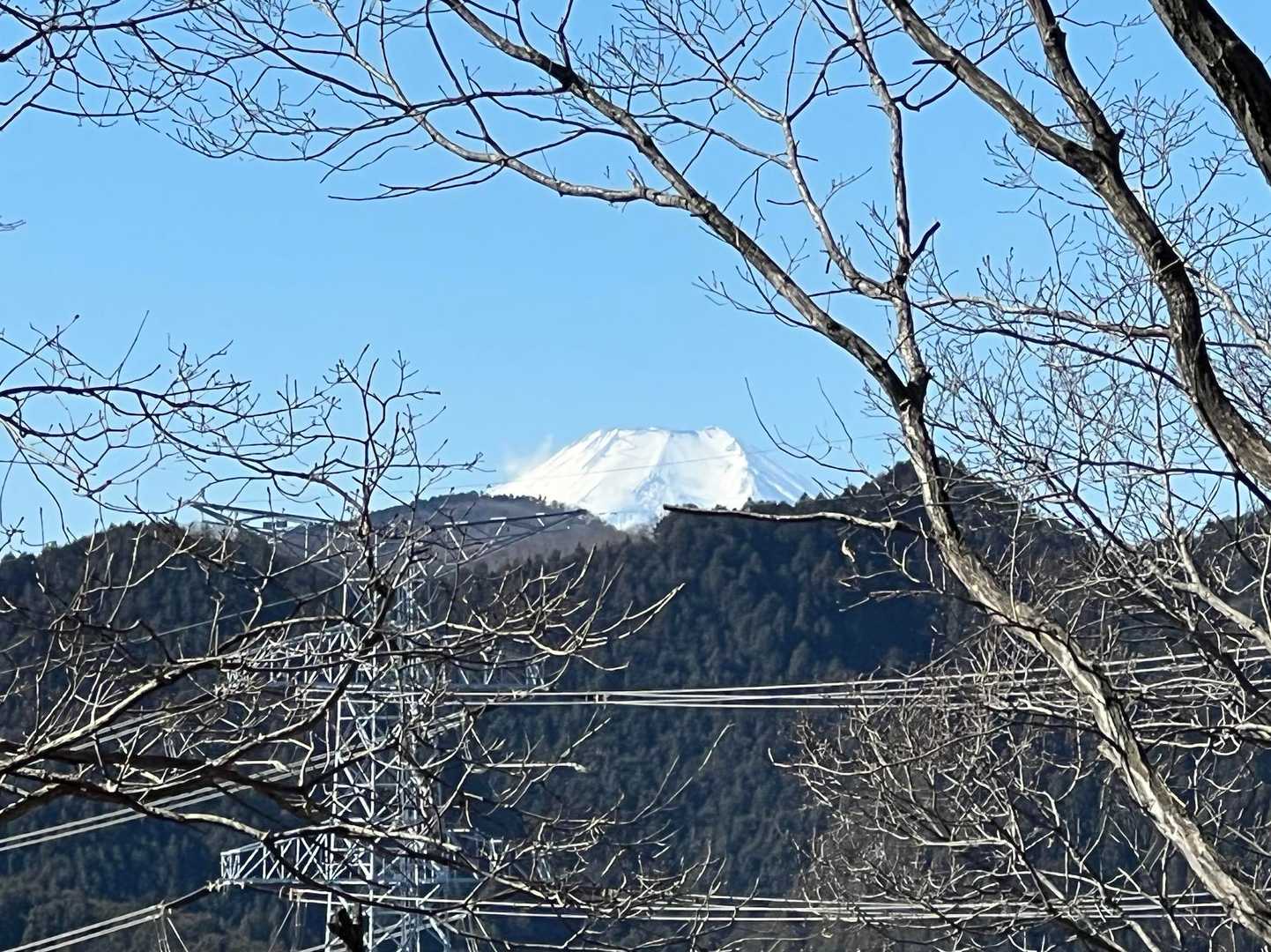 ちょこっと富士山が見えましたっ！