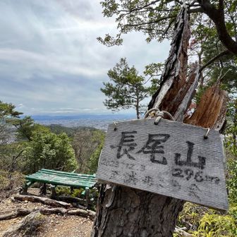 長尾山に到着。
展望台があり、市内を見下ろせます。