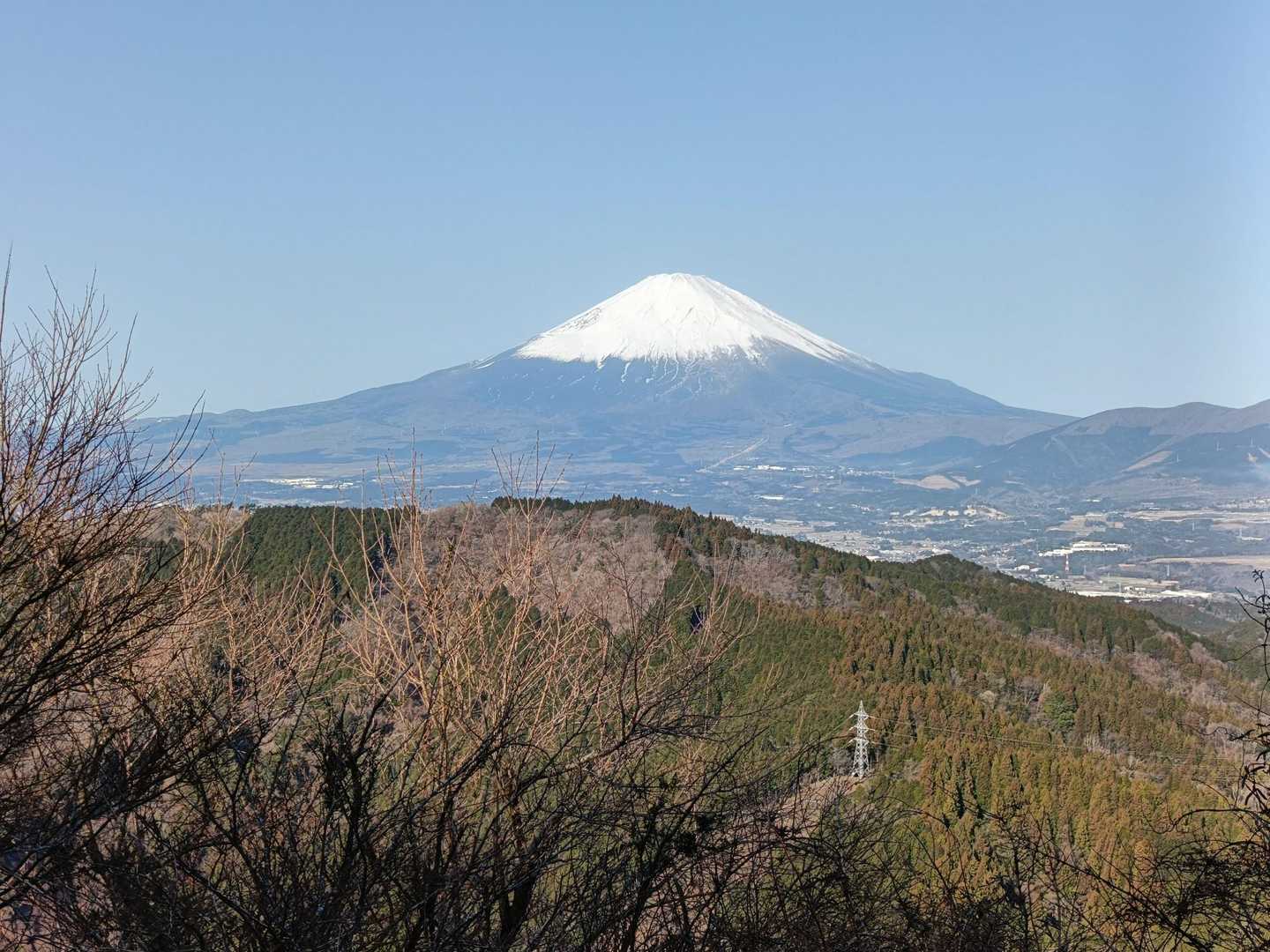 途中の休憩スペースからも富士山がきれいに見えました。