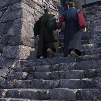 お侍さんが歩いてる😳