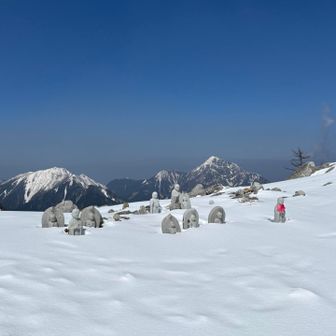 お地蔵様　甲斐駒ヶ岳　アサヨ峰