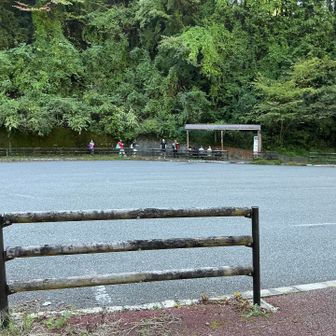 バス停に着きました。
長蛇の列じゃなくて良かった（笑）

ミャクミャク効果は、凄かった💦
施設に立ち寄ることを忘れてしまったけど🤣

1番のお目当てはアケボノソウだったので、ミャクミャクはそのついで。
ミャクミャクファンには、怒られそうですが。

ヤマガラさんにも会えて、良い山行になりました😊
