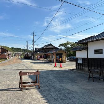 多度大社前の駐車場にゴール🥅 🥅