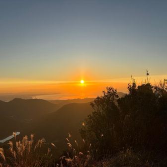 おはよー。
キレイなモルゲン
ブラックスタートのご褒美はこれだよね。