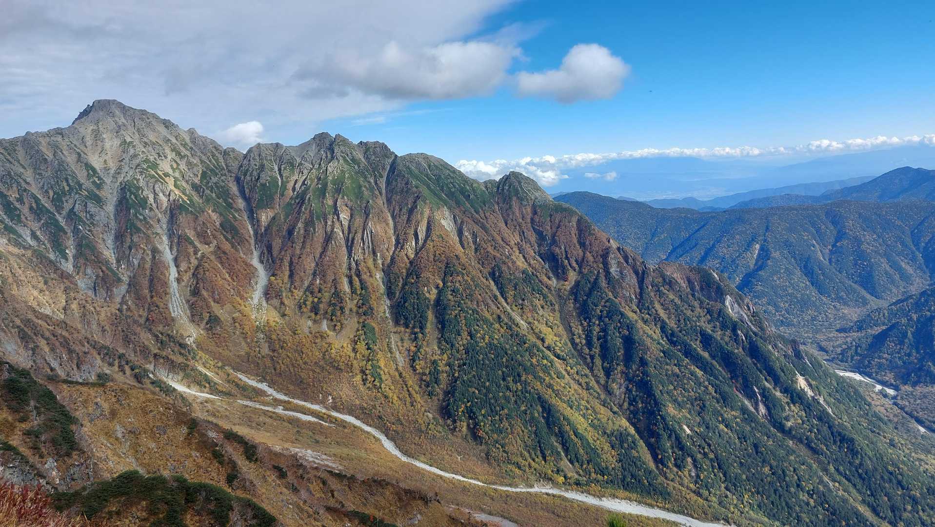 西穂丸山-西穂高岳-ジャンダルム 縦走コースの写真