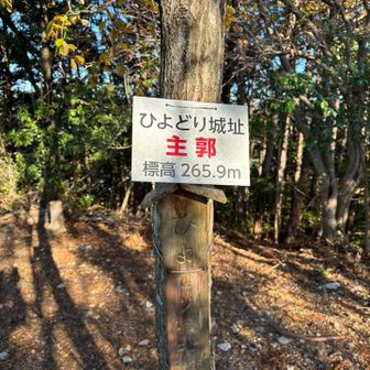 この尾根ではピーク（265.9m）が最高点！