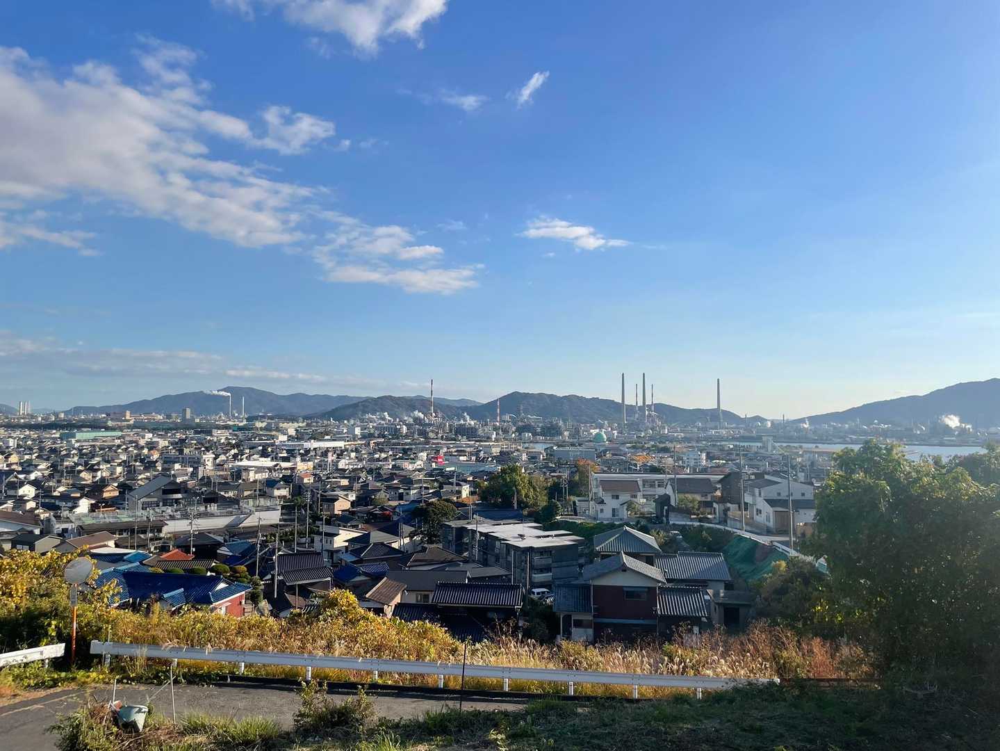 振り返って徳山市街方面🌇