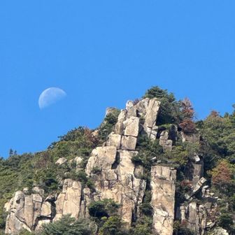 お月見しながら登ります！