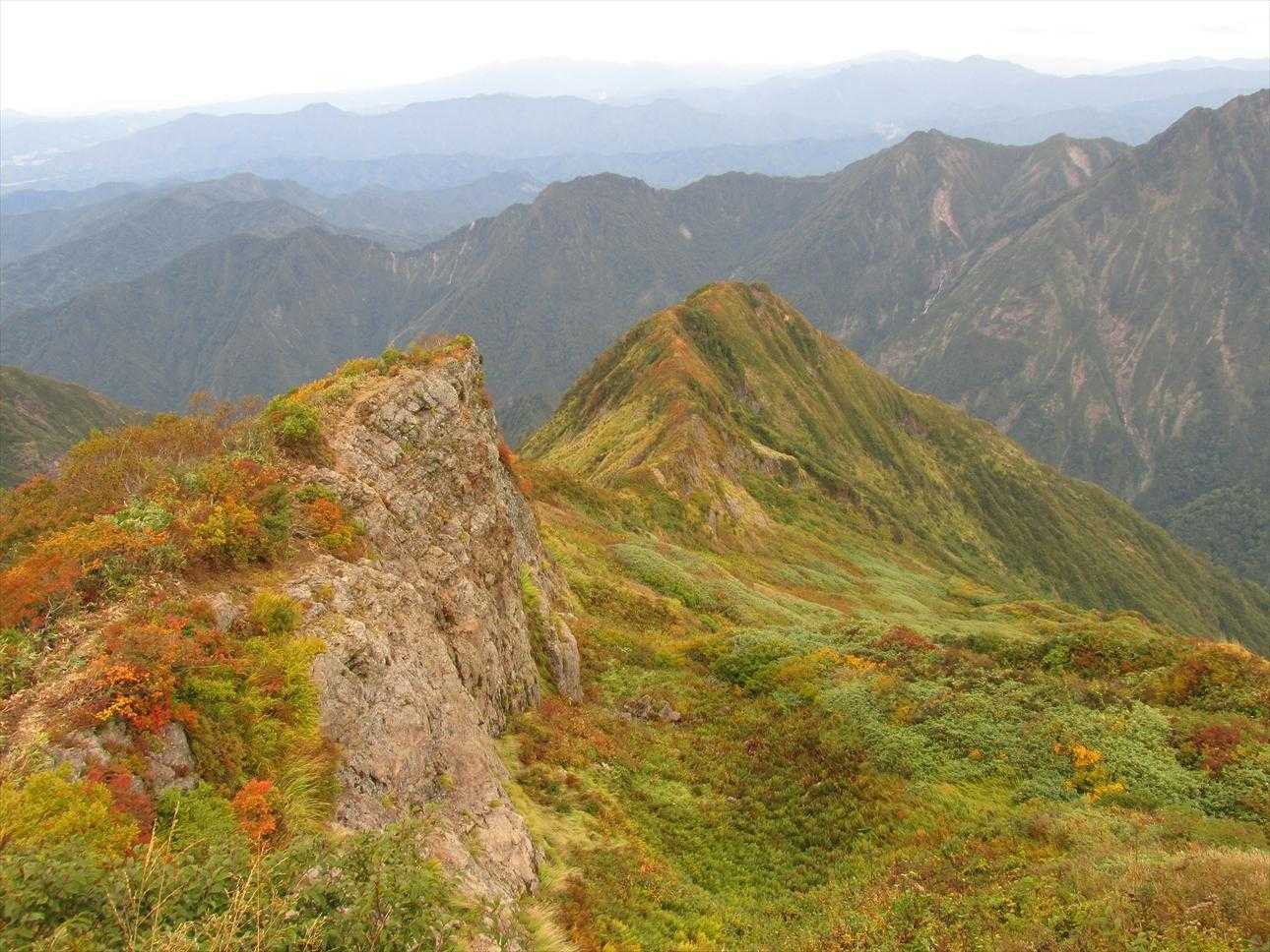 入道岳北尾根がカッコいい