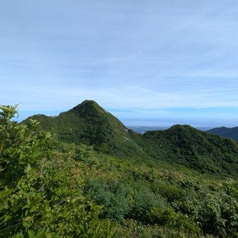 三鈷峰までもうちょい。
この辺から軽い藪漕ぎ（枝漕ぎ？）が続きます。すれ違いが難しい・・
