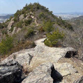 となりの山に続く道、気持ちいい😆