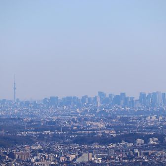 スカイツリーと麻布台ヒルズ。