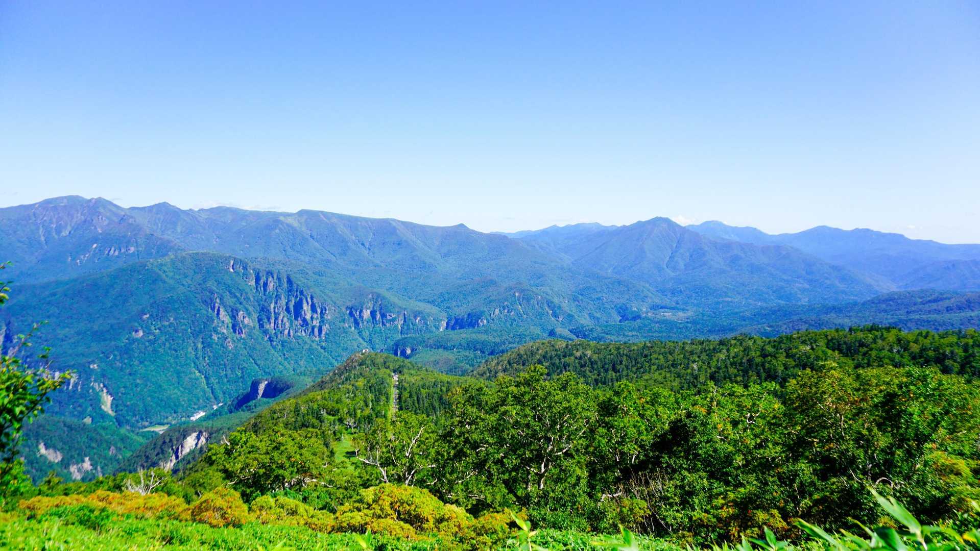 振り返れば層雲峡の絶景