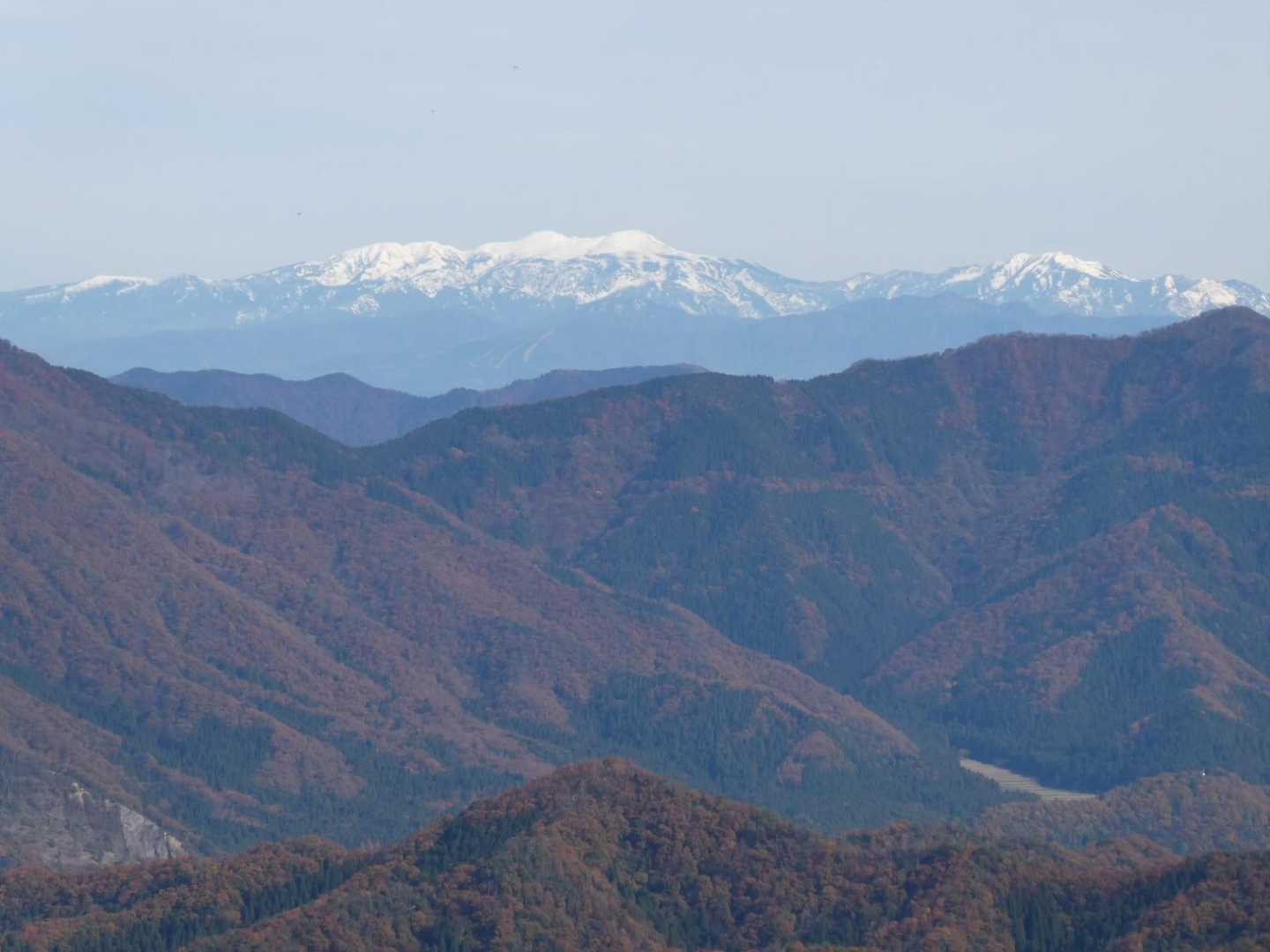 白山が綺麗に見えました🧐