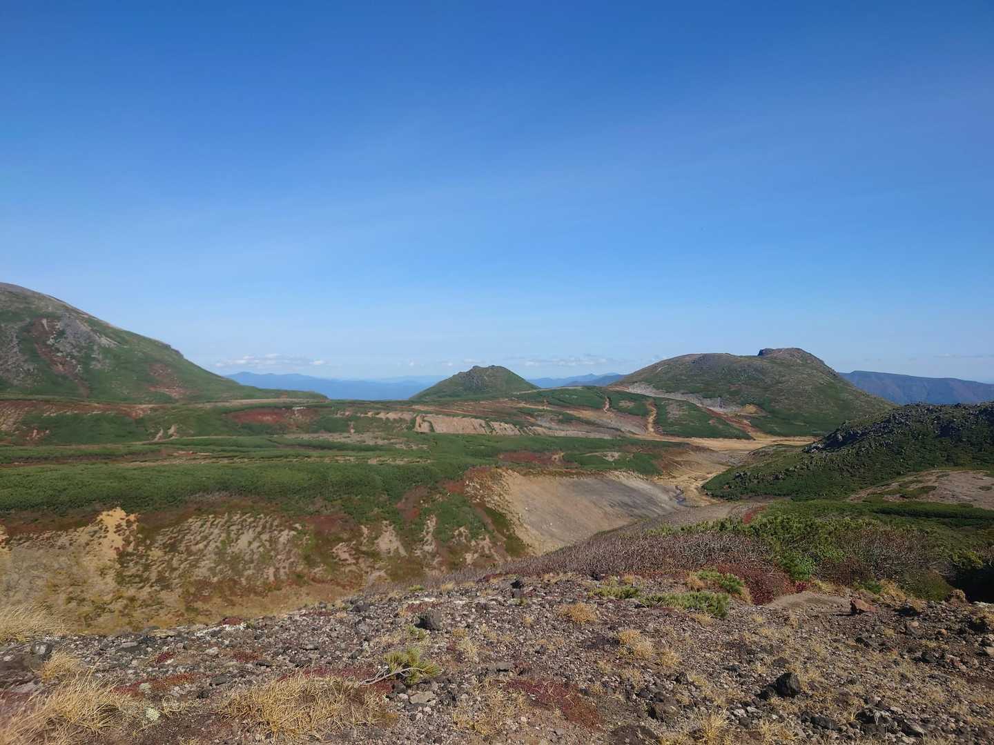 赤岳登山口-第一花園-赤岳-北海岳-黒岳-七合目リフト駅 縦走コースの写真