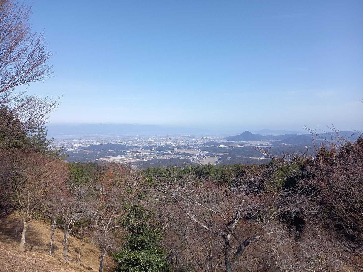 栗東市内から琵琶湖対岸が良く見えました🎵