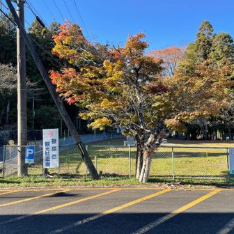 登山口から観光駐車場まで徒歩7分