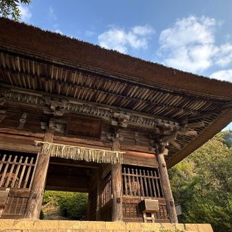 山門まで来ました、すごく立派だのー