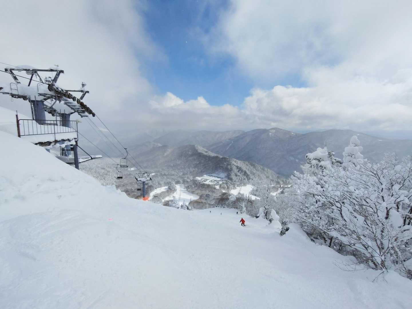かやばたトップ。キレイ✨
雪は柔らかくて滑り易い👍✨
