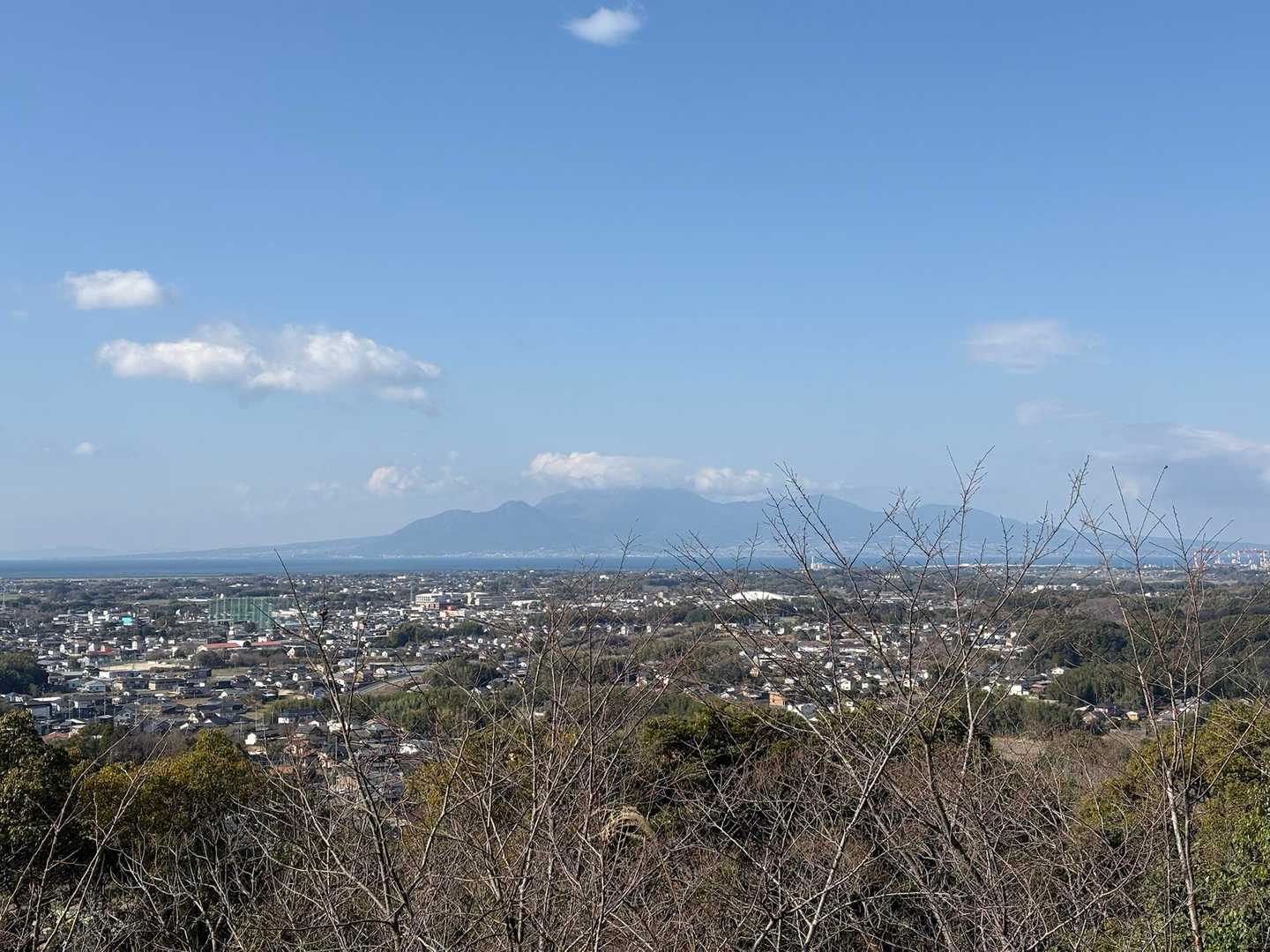 今日の普賢岳の山頂は雲の中