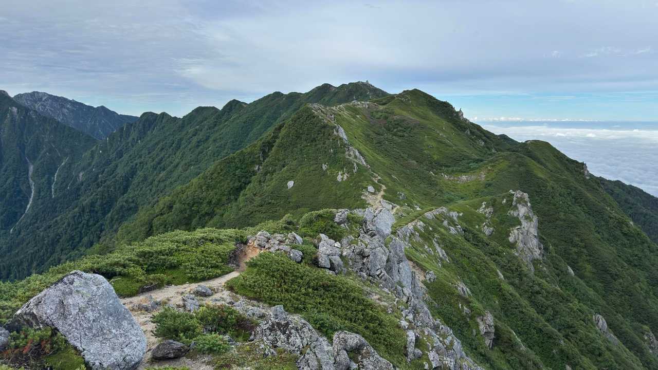 中央アルプス縦走（木曽駒ヶ岳〜空木岳） の写真 34