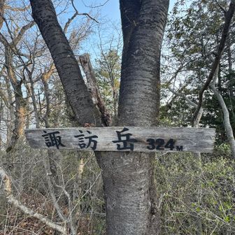 諏訪岳　細尾根あったりで面白かった