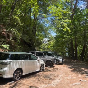 上の駐車場は狭く、車停めるのも一苦労だと思う