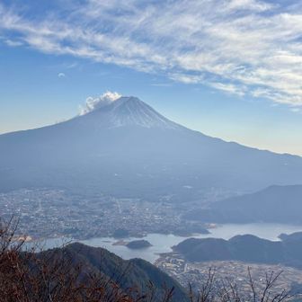 黒岳からの富士山と河口湖