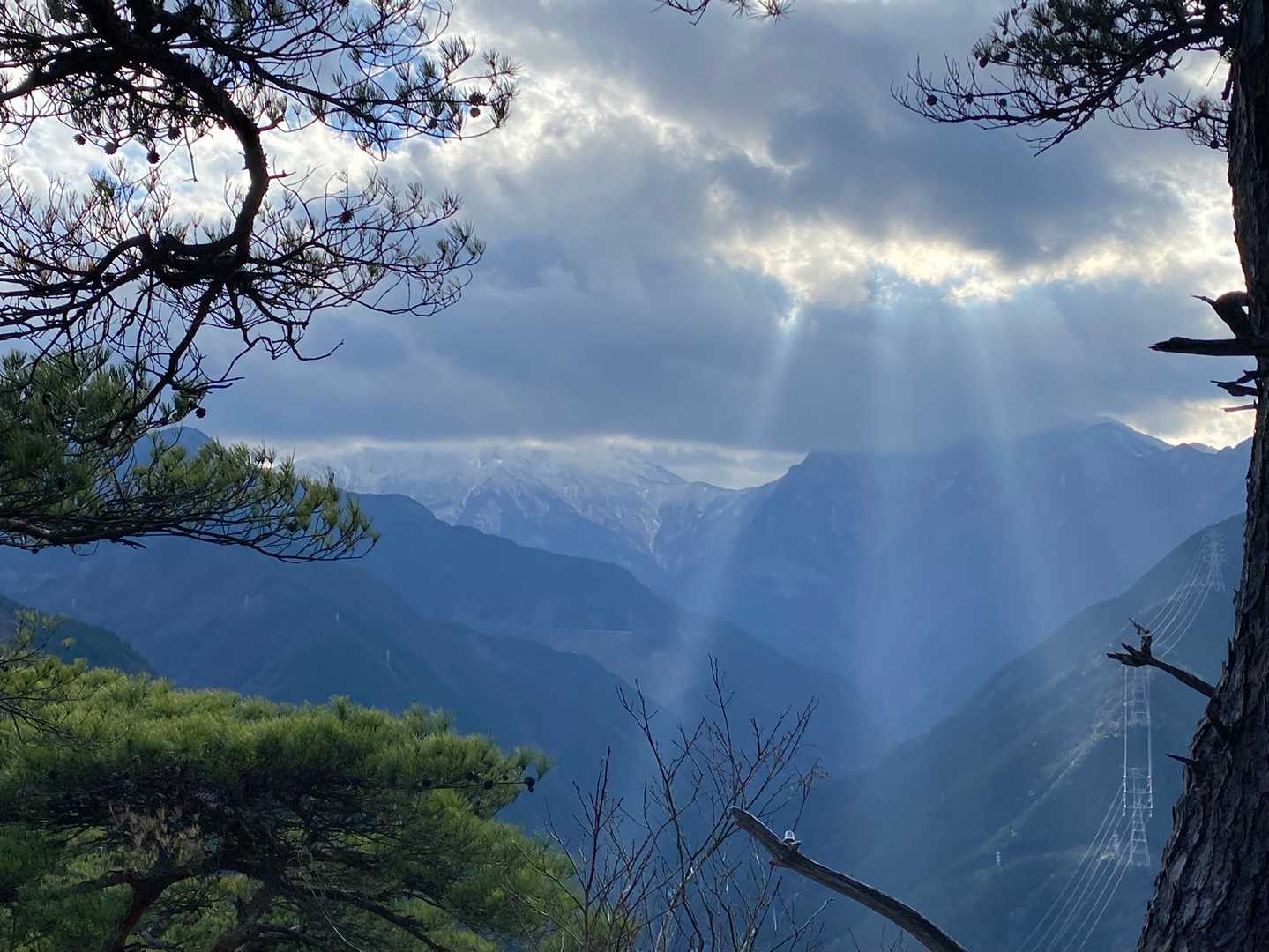 ちち山、笹ヶ峰、沓掛山、黒森山が見えていました。