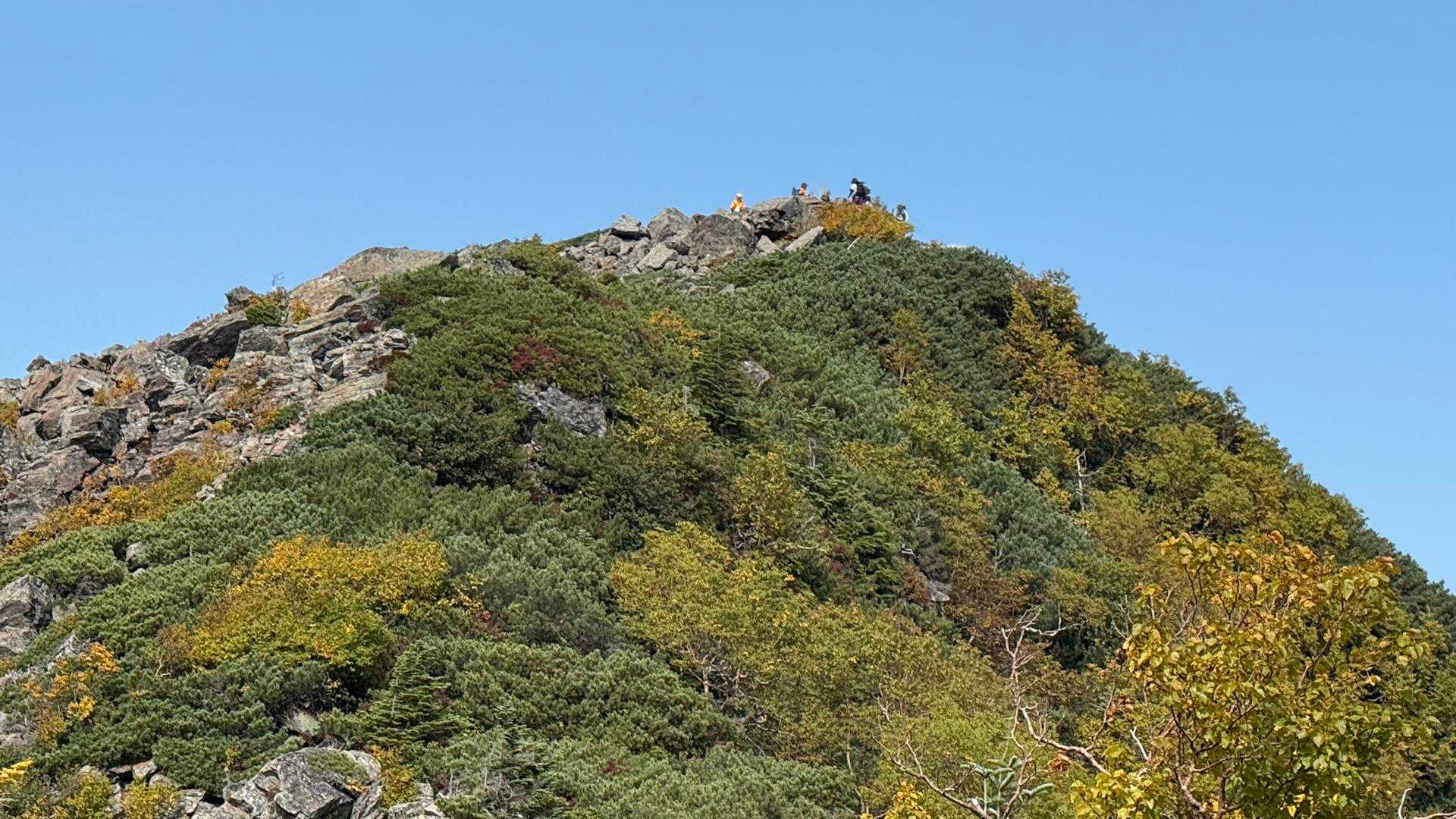 振り返って栗沢山